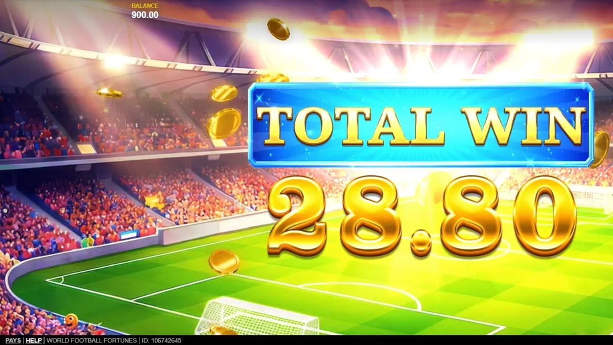 World Football Fortunes slot game stadium background